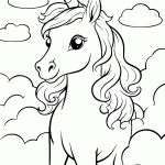 unicornio para colorir