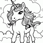 unicornio para colorir