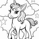 unicornio para colorir