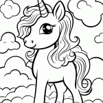 unicornio para colorir