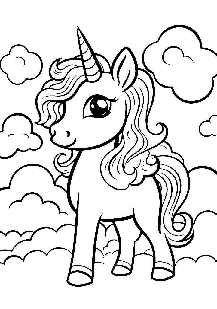 unicornio para colorir