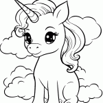 unicornio para colorir