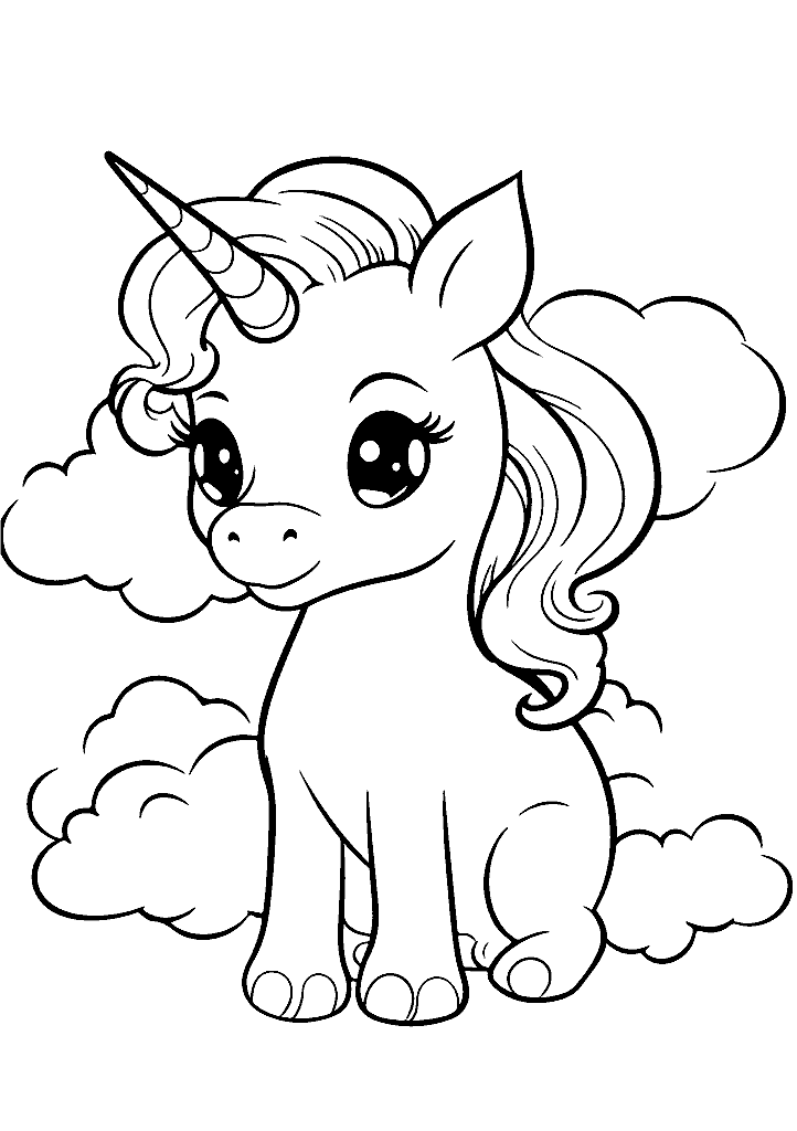 unicornio para colorir