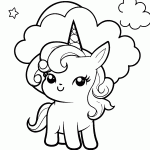 unicornio para colorir