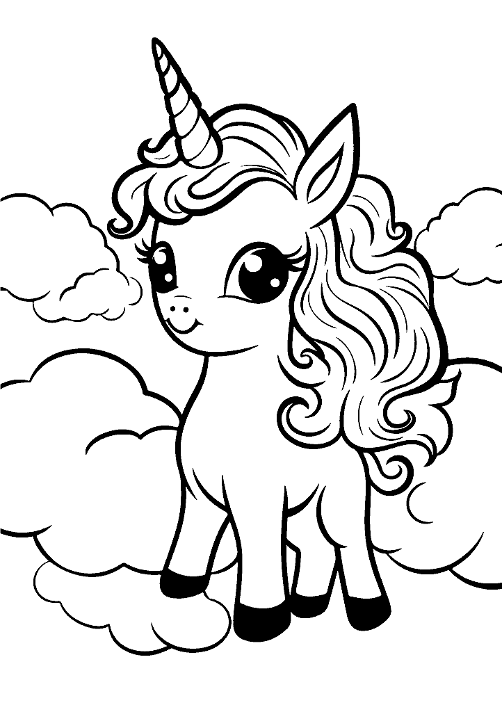 unicornio para colorir