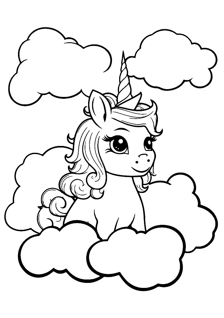 unicornio para colorir
