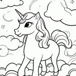 unicornio para colorir