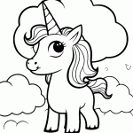 unicornio para colorir