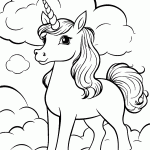 unicornio para colorir