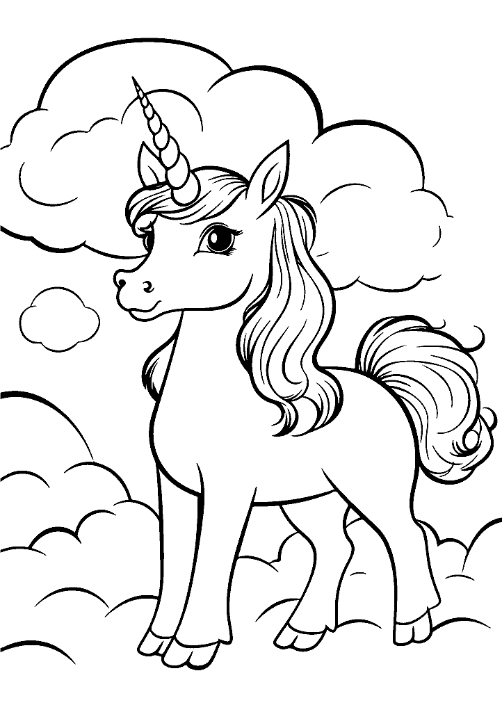 unicornio para colorir