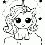 unicornio para colorir