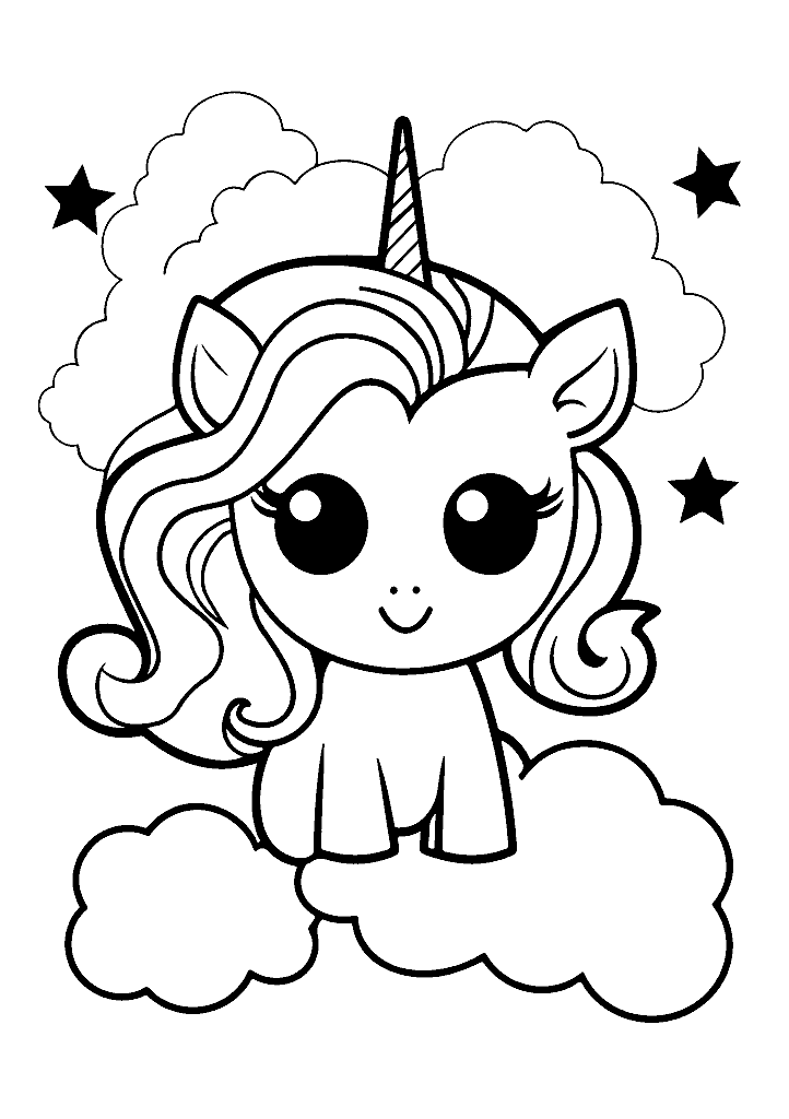 unicornio para colorir