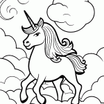 unicornio para colorir