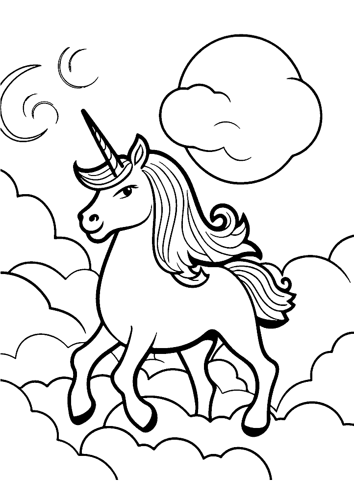 unicornio para colorir