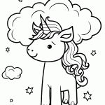 unicornio para colorir