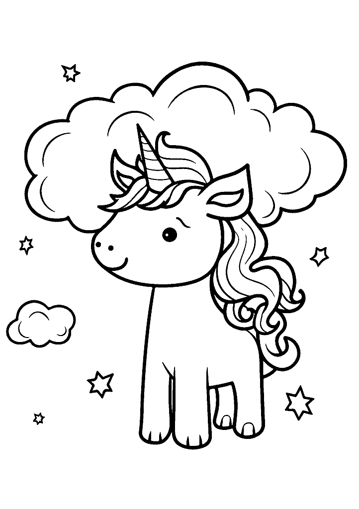 unicornio para colorir