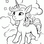 unicornio para colorir