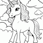 unicornio para colorir