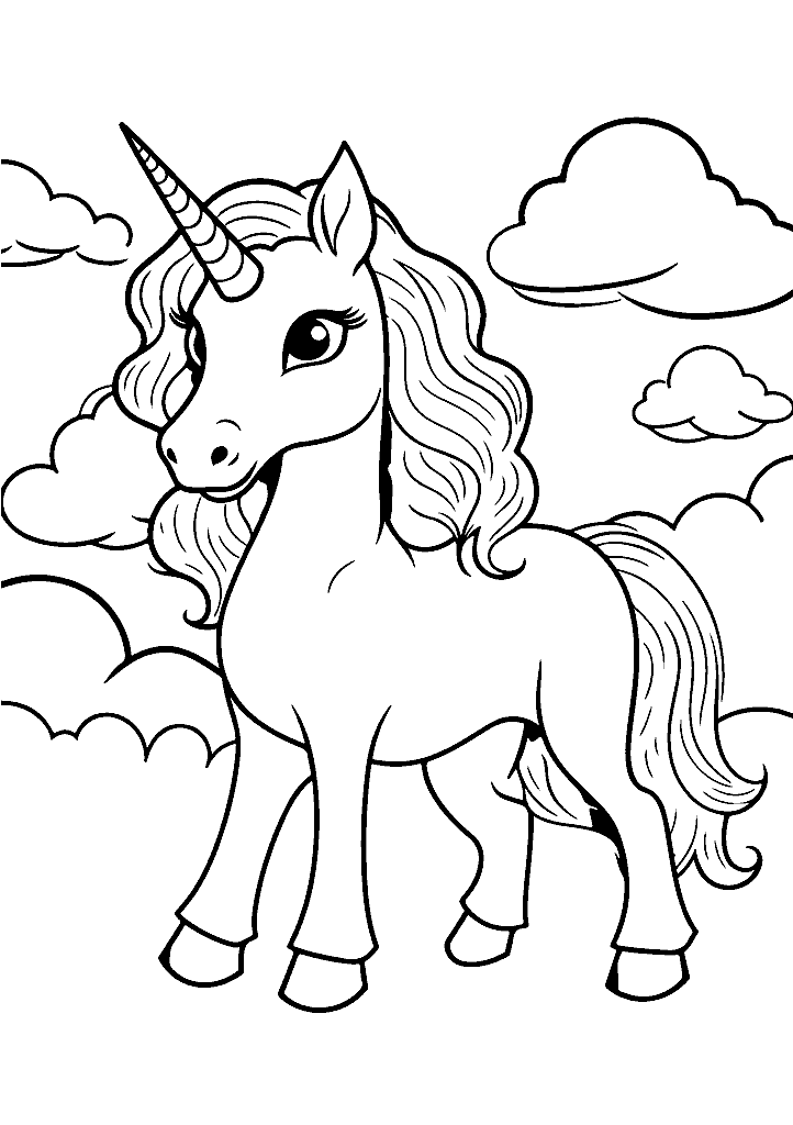 unicornio para colorir