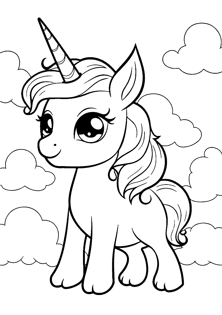 unicornio para colorir
