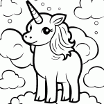 unicornio para colorir