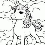 unicornio para colorir