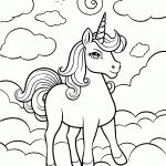 unicornio para colorir