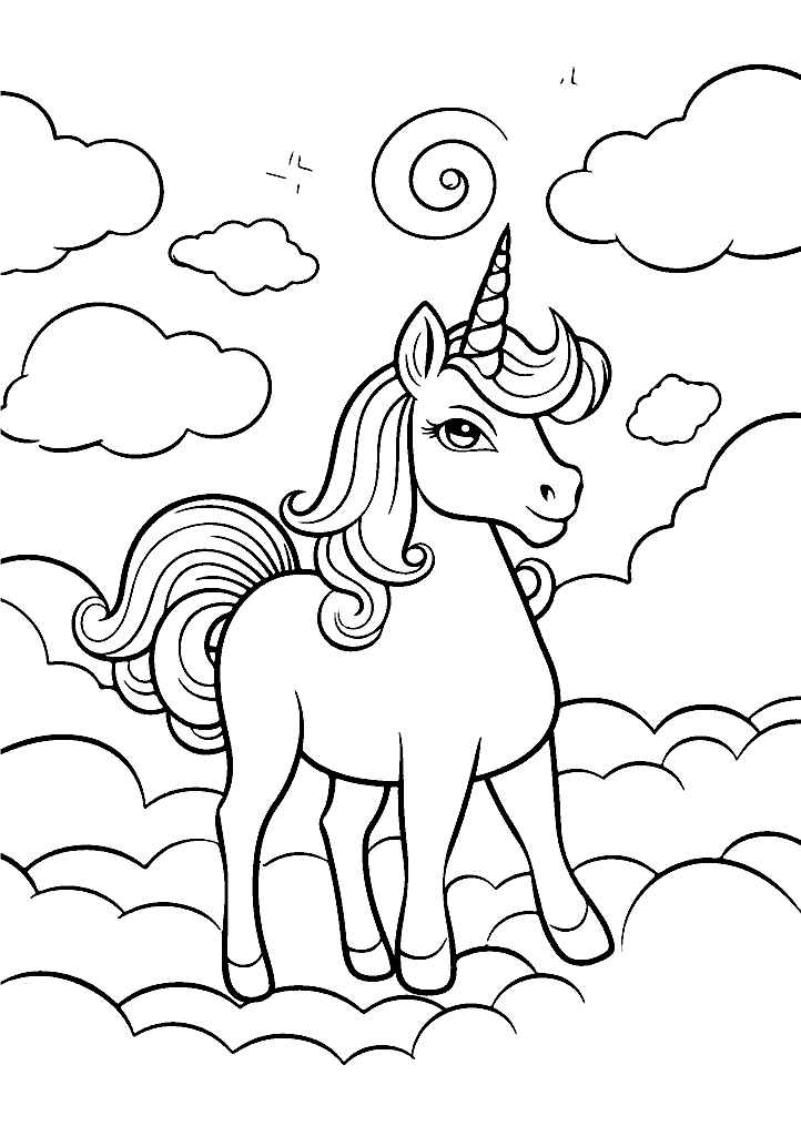 unicornio para colorir