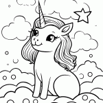 unicornio para colorir