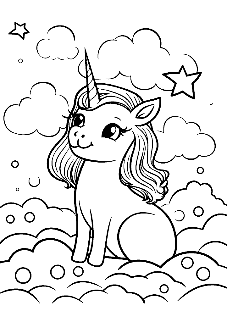 unicornio para colorir
