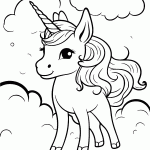 unicornio para colorir