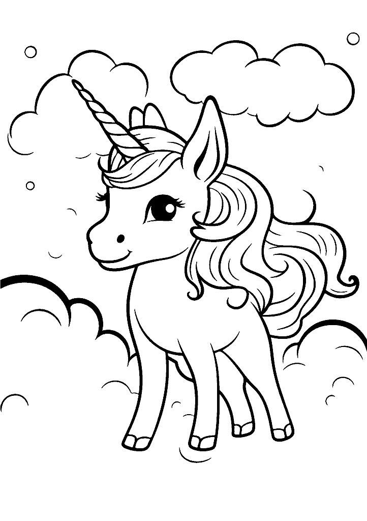 unicornio para colorir