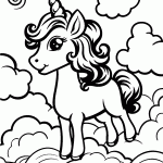 unicornio para colorir