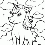 unicornio para colorir