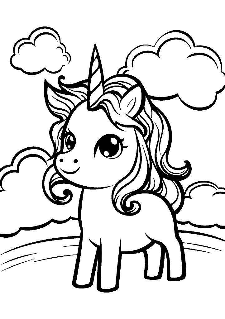 unicornio para colorir