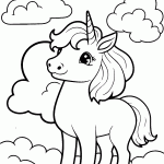 unicornio para colorir