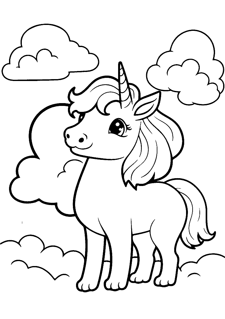 unicornio para colorir