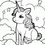 unicornio para colorir