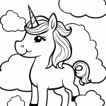 unicornio para colorir