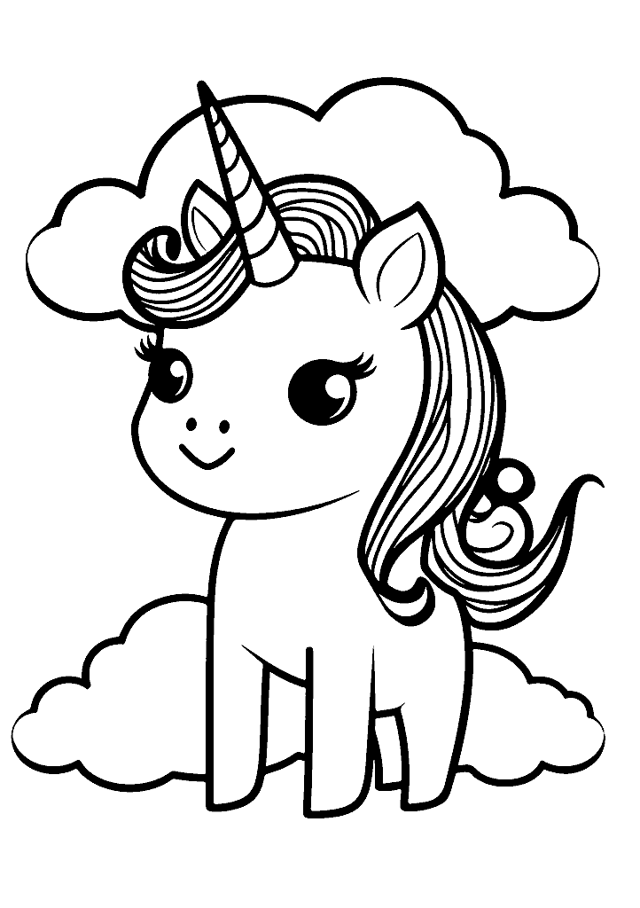 unicornio para colorir