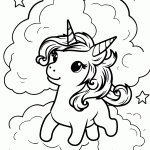 unicornio para colorir
