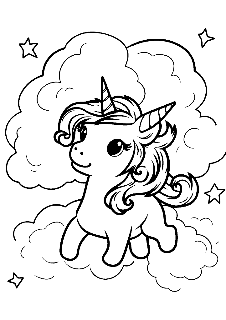 unicornio para colorir