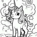 unicornio para colorir