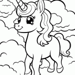 unicornio para colorir
