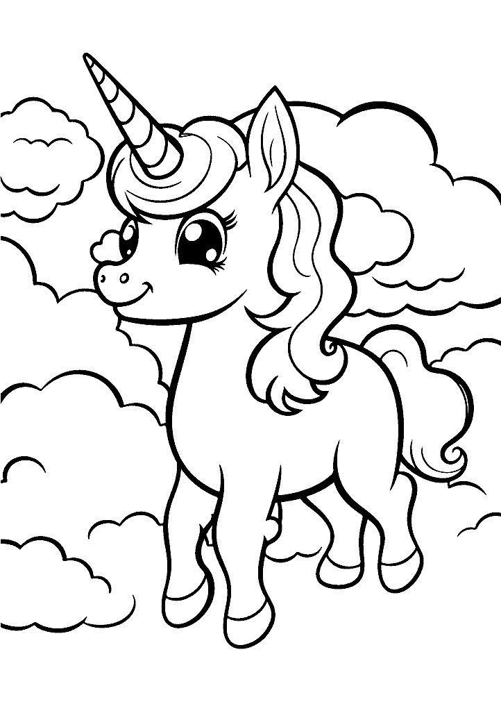 unicornio para colorir