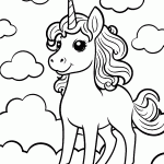 unicornio para colorir