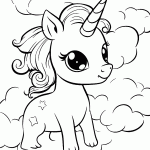 unicornio para colorir