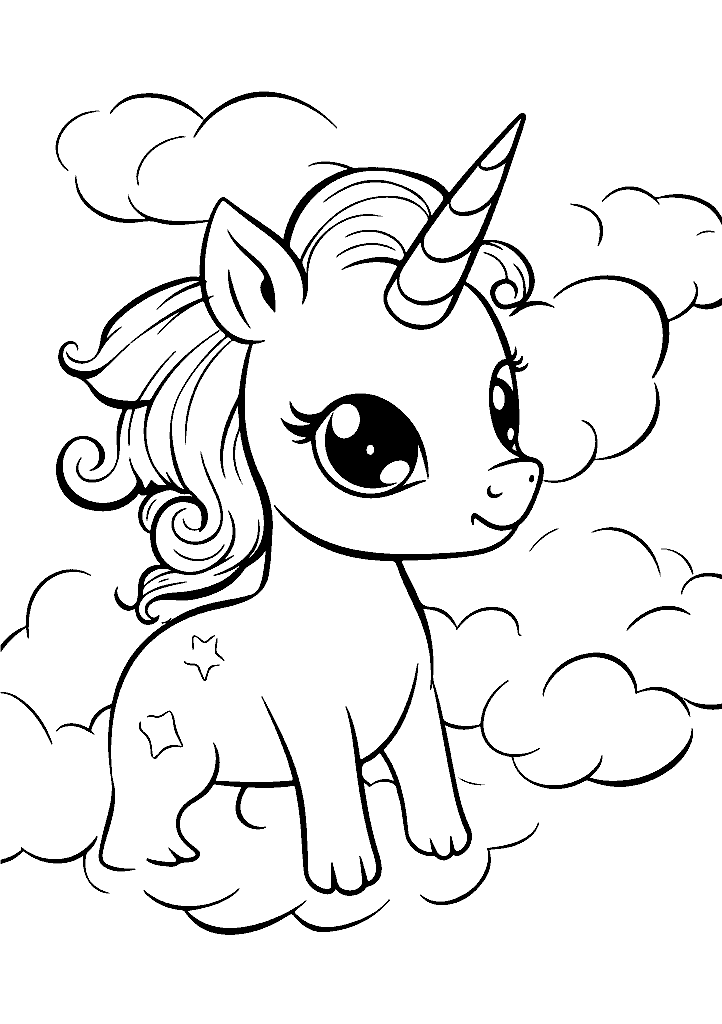 unicornio para colorir