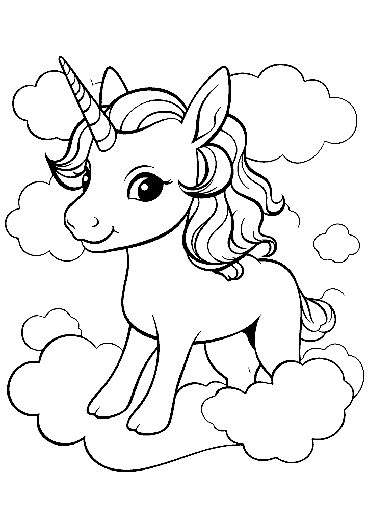 unicornio para colorir
