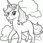 unicornio para colorir